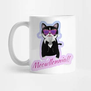 Meowlinneal Funny Cool Cat Generation Slogan Mug